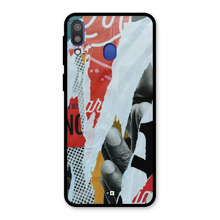 Fabulous Paper Cutout Glass Back Case for Galaxy M20