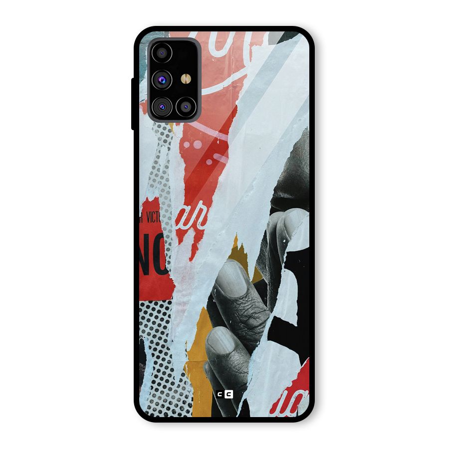 Fabulous Paper Cutout Glass Back Case for Galaxy M31s