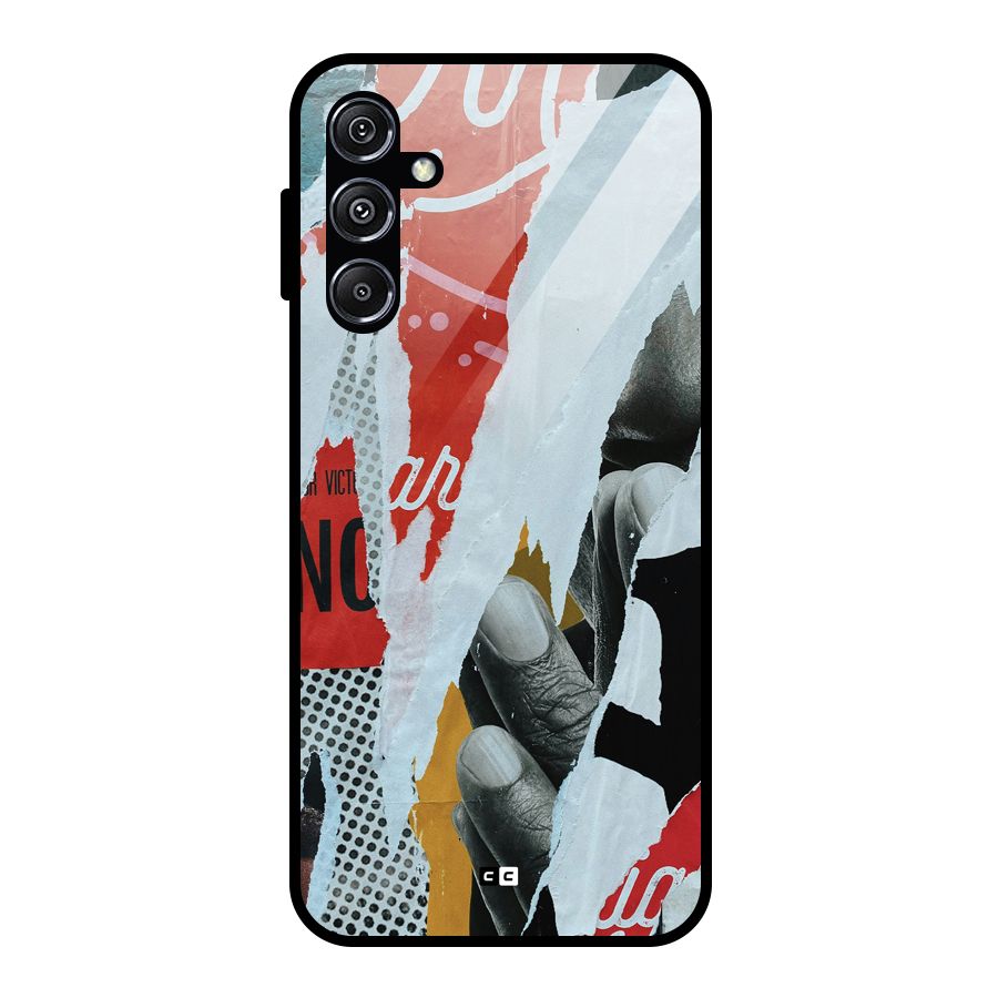 Fabulous Paper Cutout Glass Back Case for Galaxy M34 5G