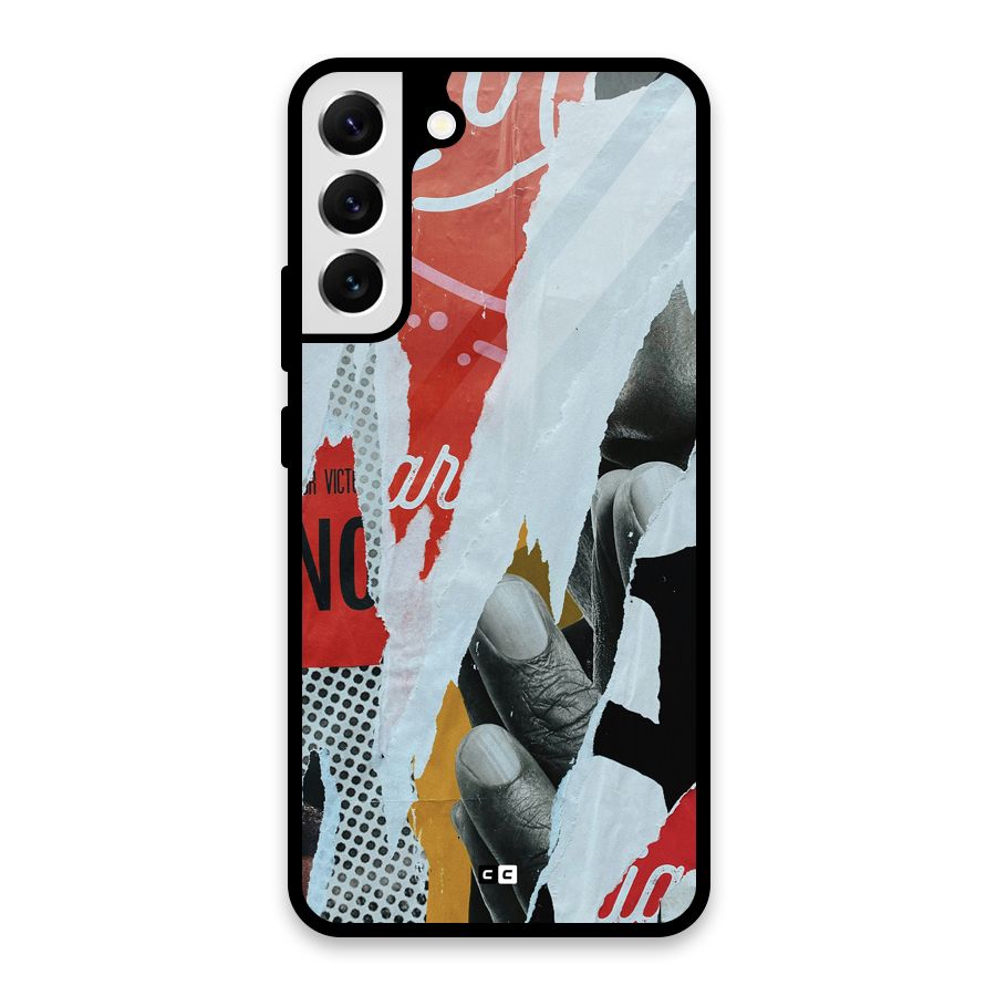 Fabulous Paper Cutout Glass Back Case for Galaxy S22 Plus 5G
