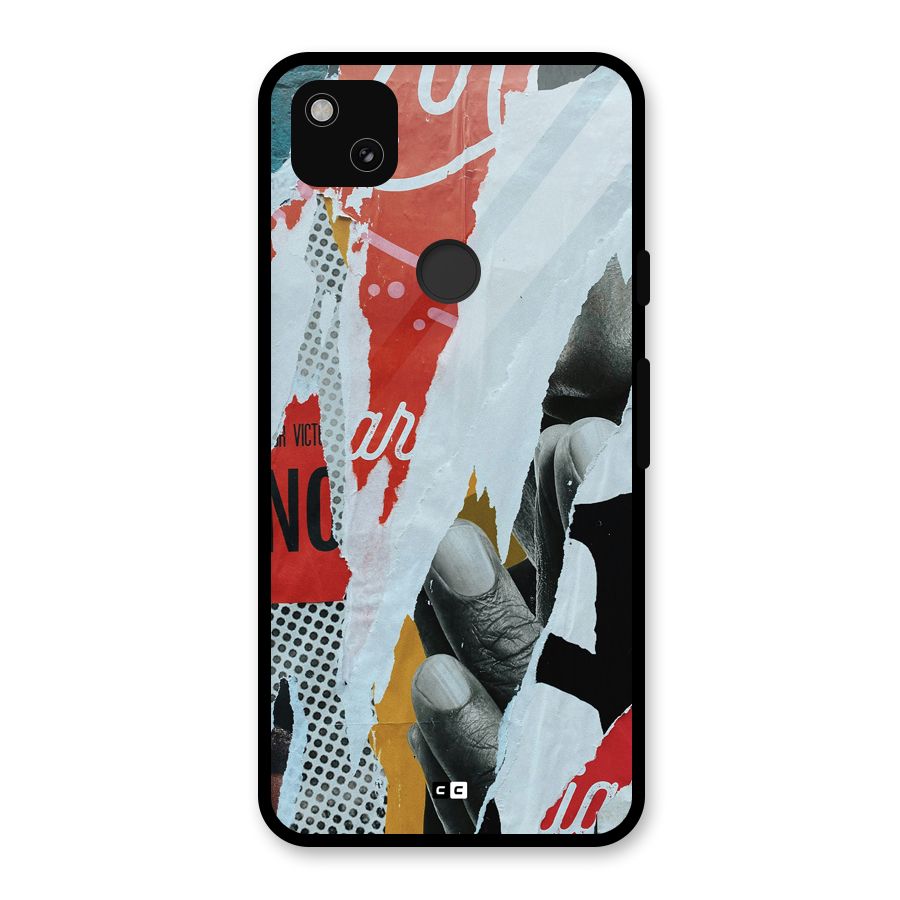 Fabulous Paper Cutout Glass Back Case for Google Pixel 4a