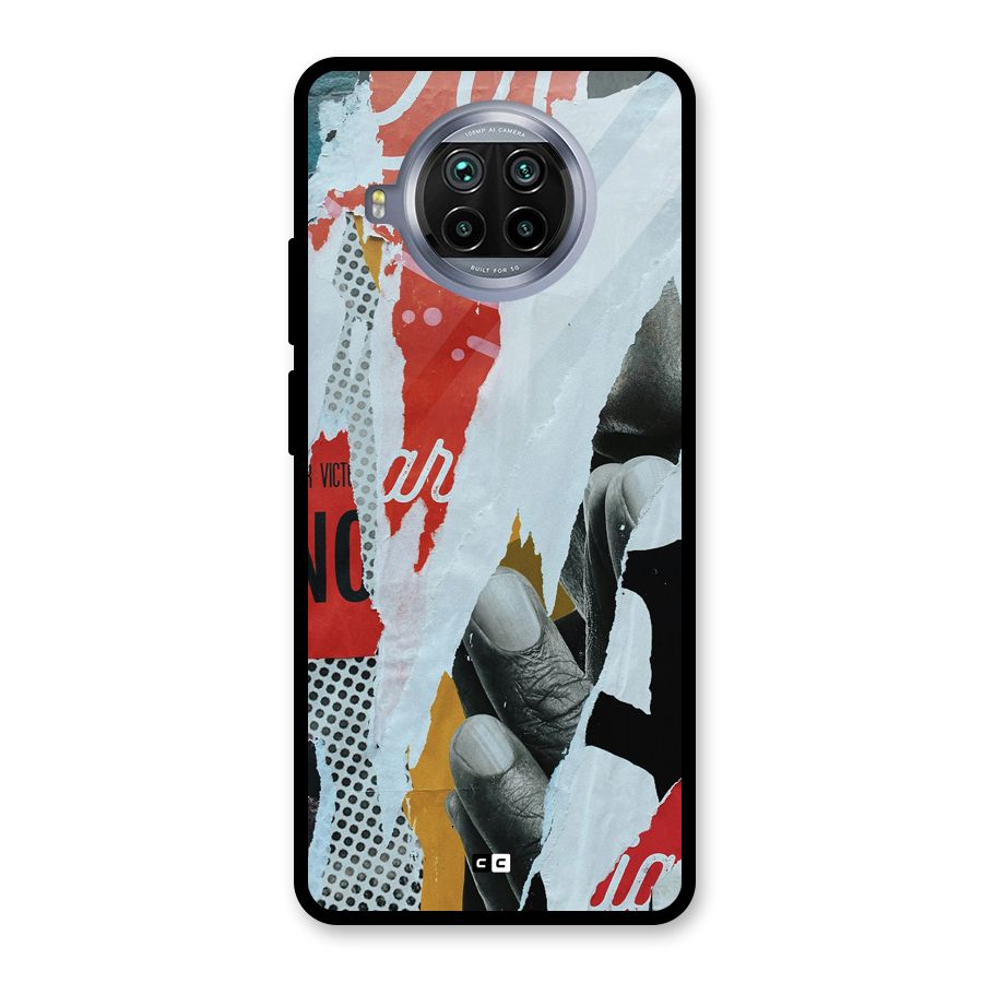 Fabulous Paper Cutout Glass Back Case for Mi 10i