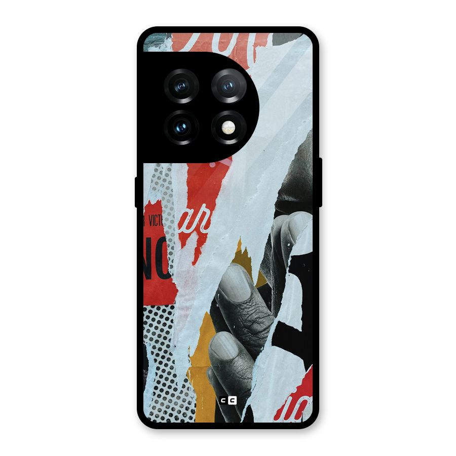 Fabulous Paper Cutout Glass Back Case for OnePlus 11