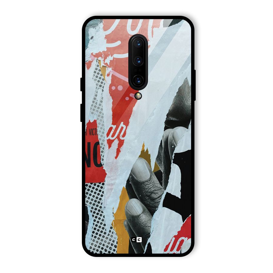 Fabulous Paper Cutout Glass Back Case for OnePlus 7 Pro