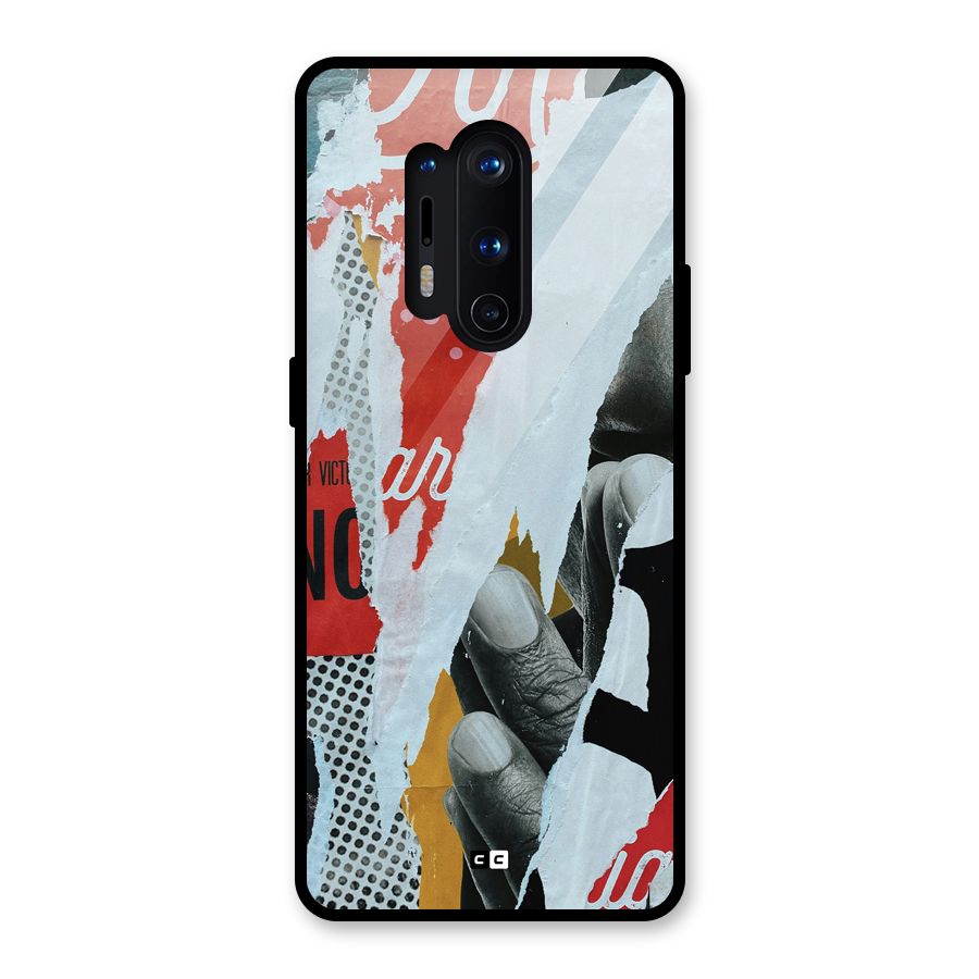 Fabulous Paper Cutout Glass Back Case for OnePlus 8 Pro