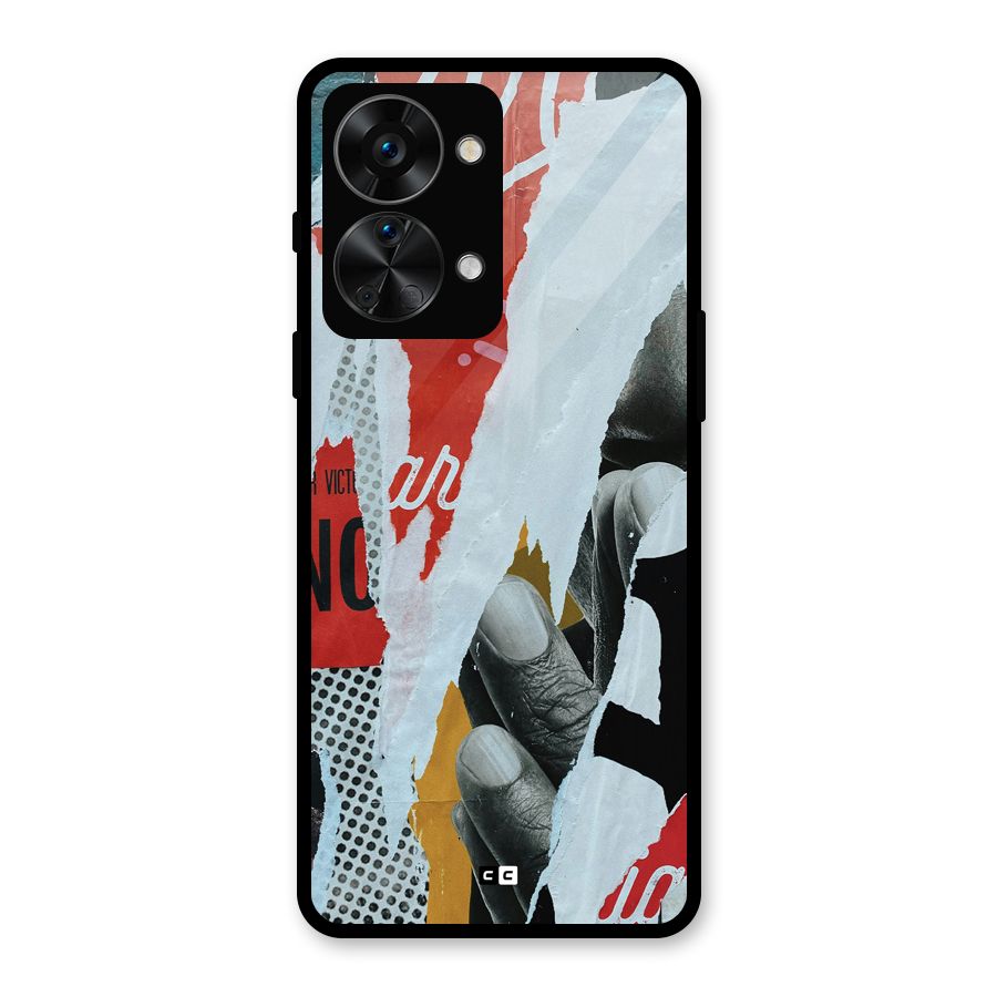 Fabulous Paper Cutout Glass Back Case for OnePlus Nord 2T