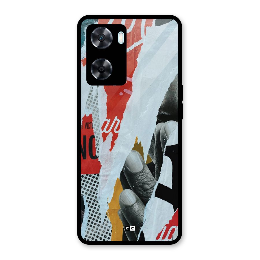 Fabulous Paper Cutout Glass Back Case for Oppo A77