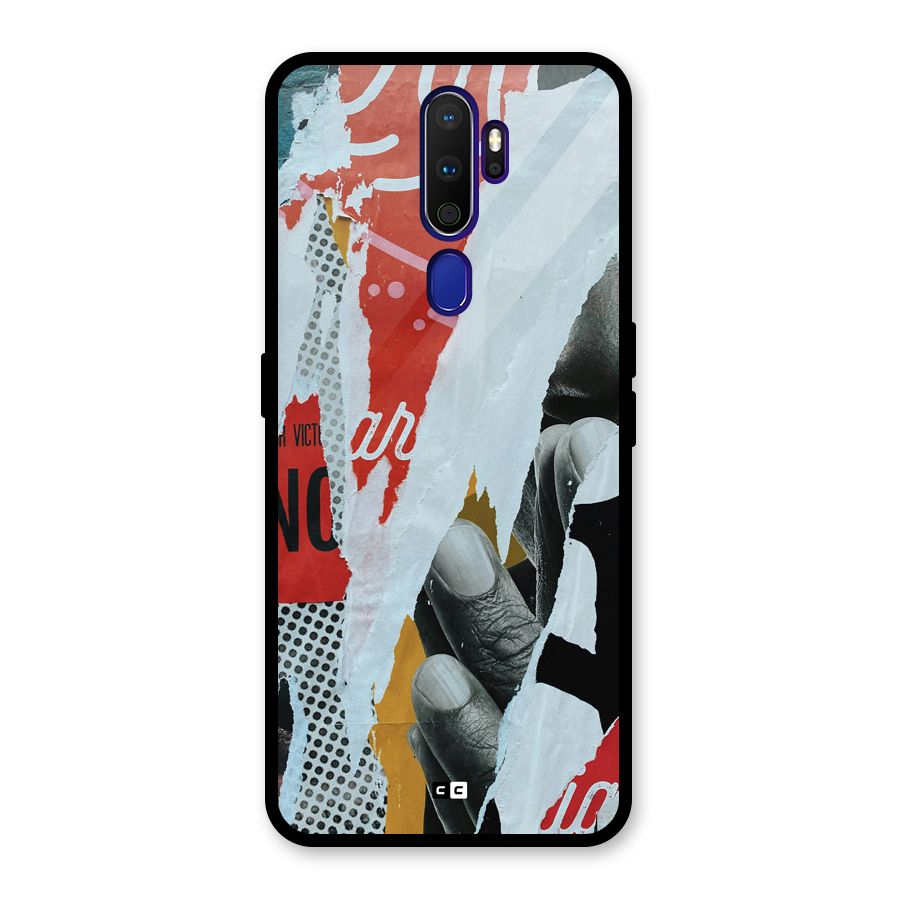 Fabulous Paper Cutout Glass Back Case for Oppo A9 (2020)