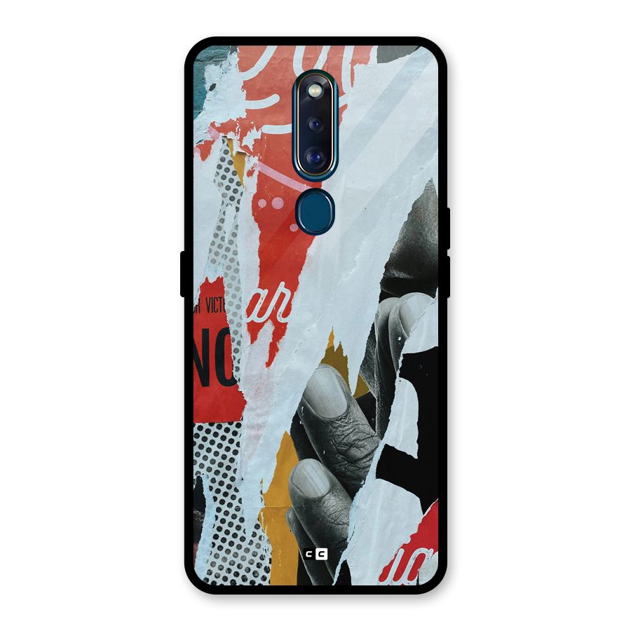 Fabulous Paper Cutout Glass Back Case for Oppo F11 Pro