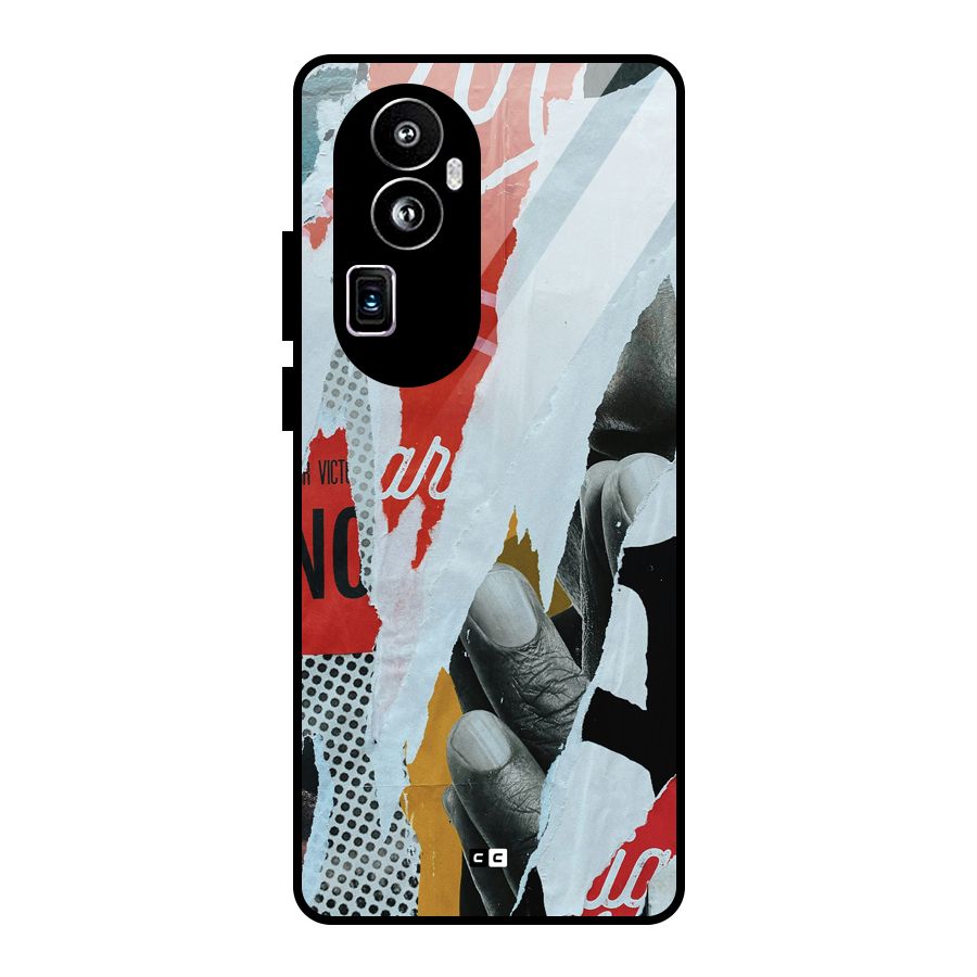 Fabulous Paper Cutout Glass Back Case for Oppo Reno10 Pro Plus