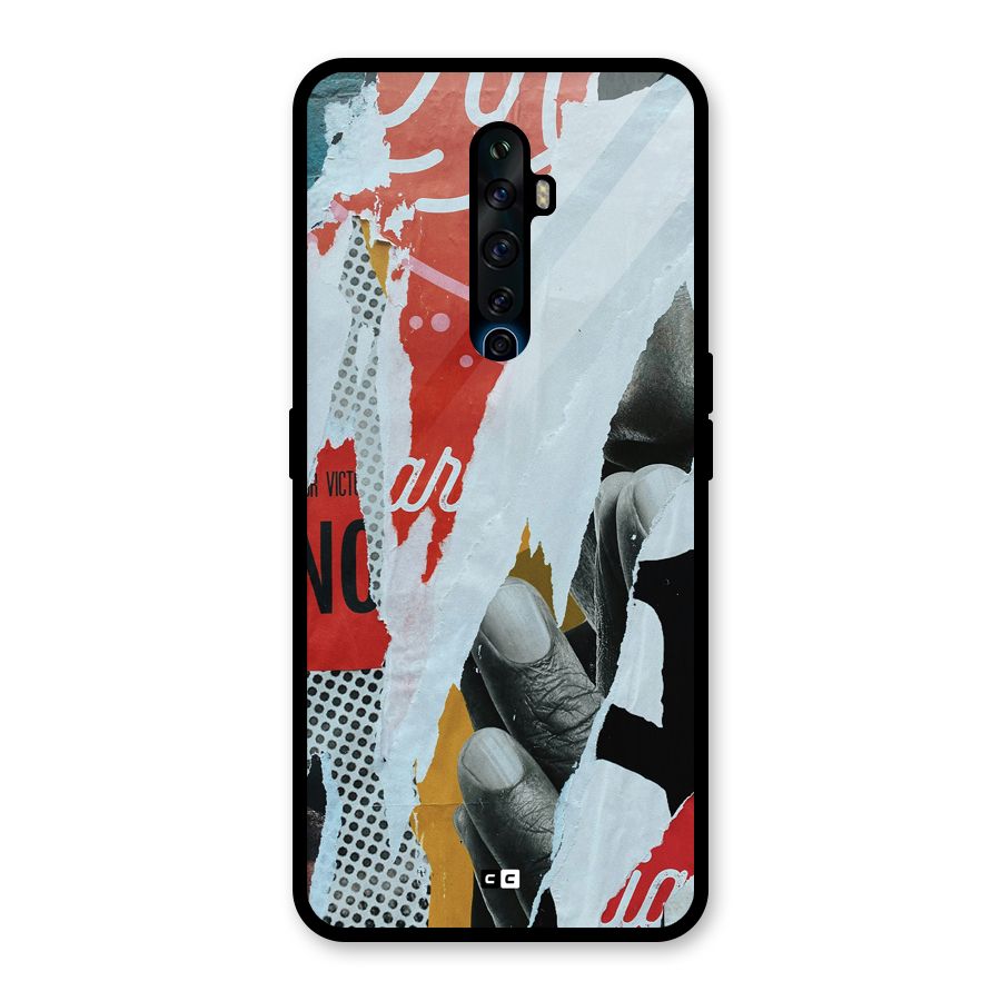 Fabulous Paper Cutout Glass Back Case for Oppo Reno2 Z