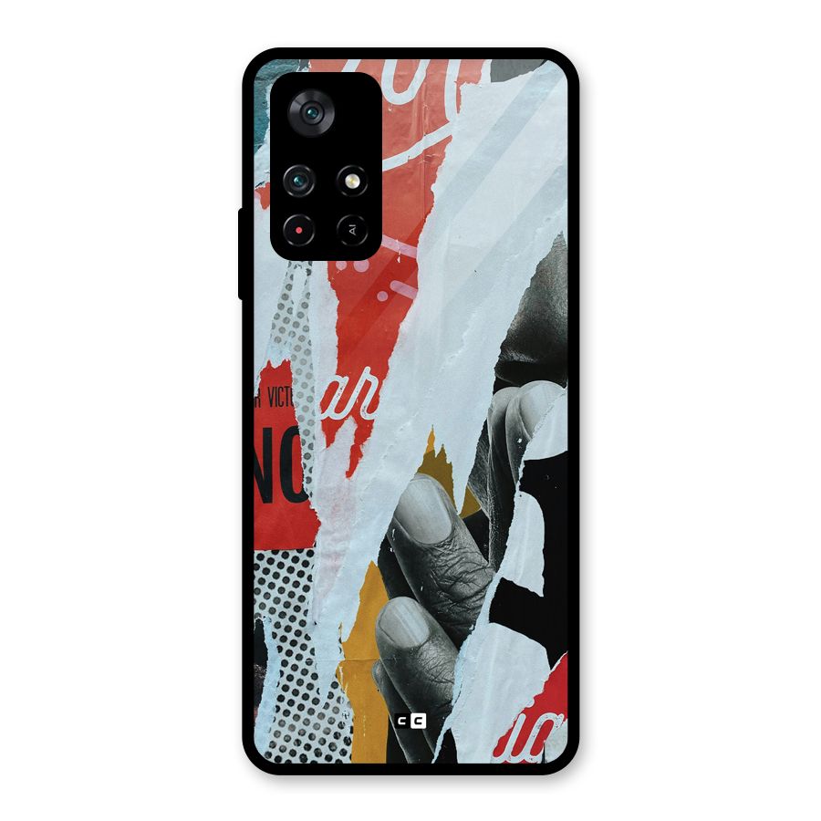 Fabulous Paper Cutout Glass Back Case for Poco M4 Pro 5G