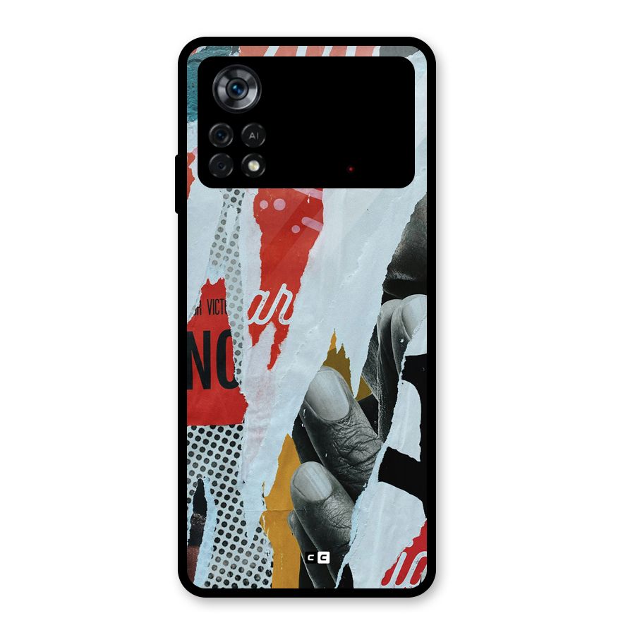 Fabulous Paper Cutout Glass Back Case for Poco X4 Pro 5G