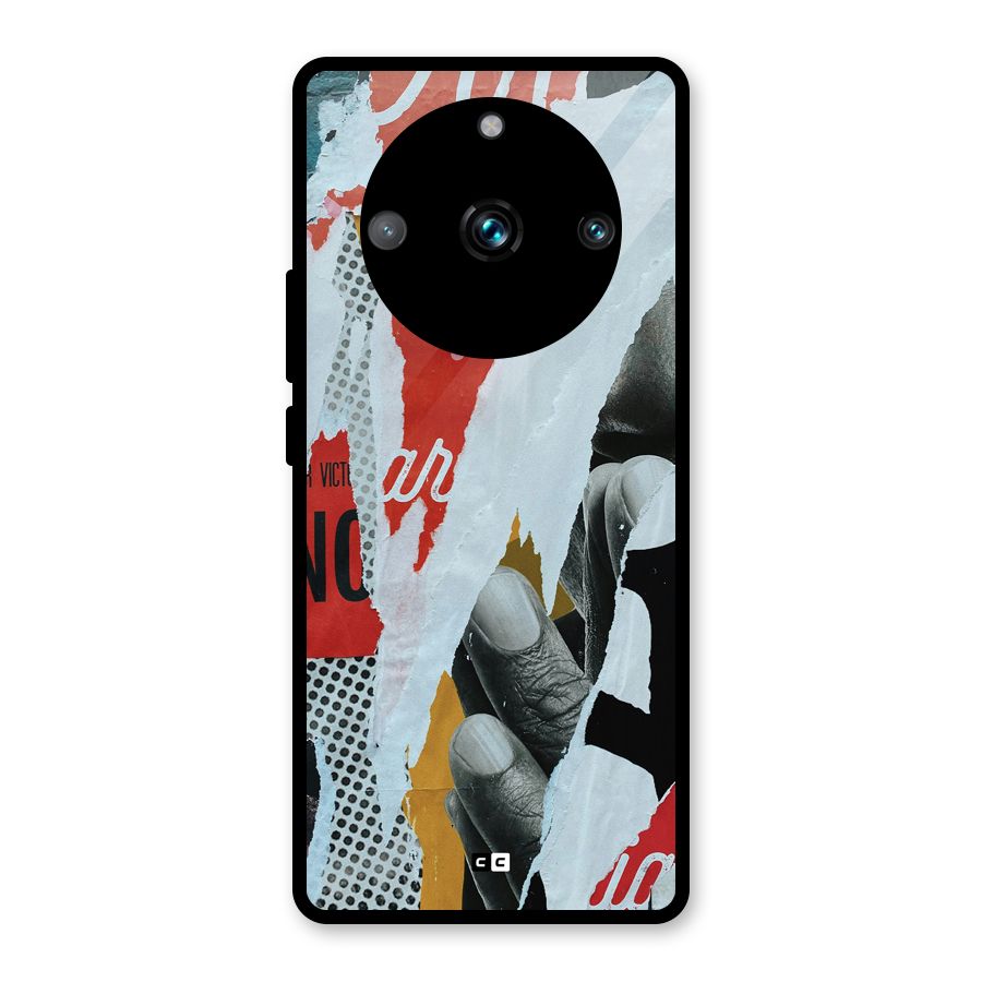 Fabulous Paper Cutout Glass Back Case for Realme 11 Pro Plus