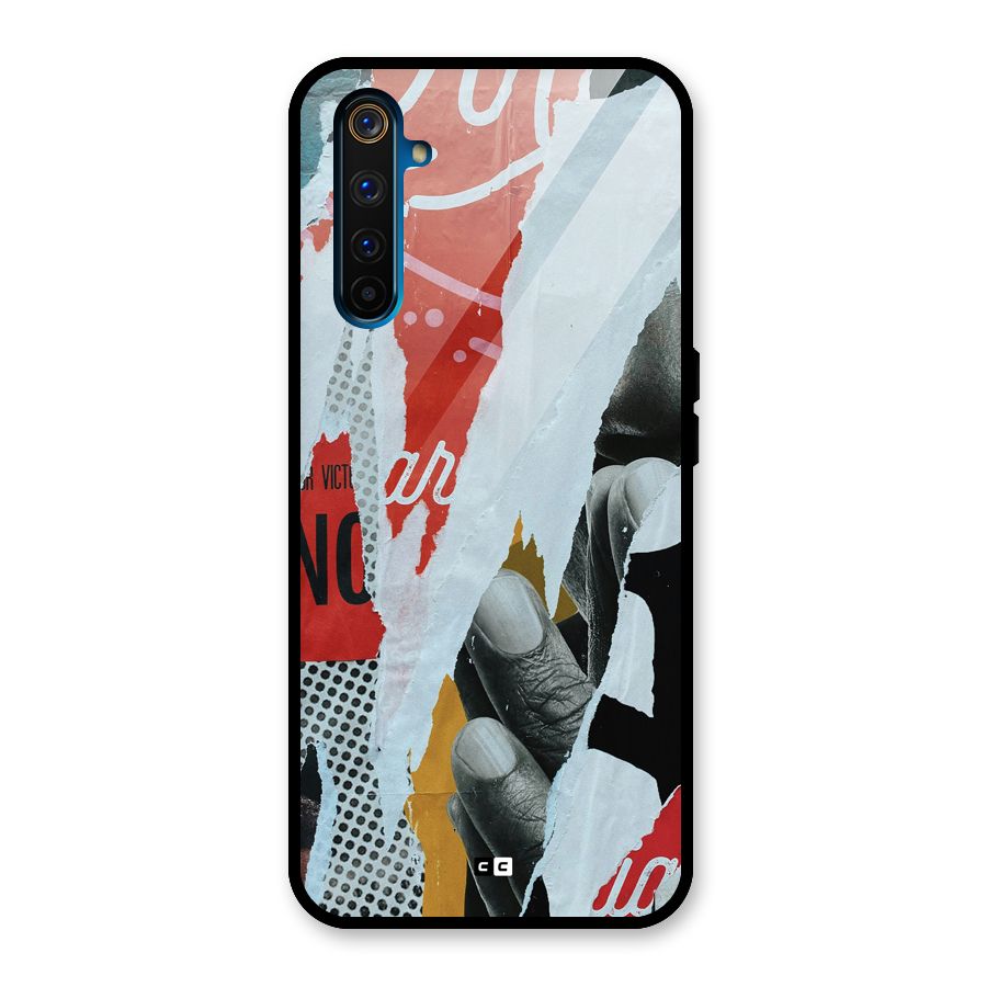 Fabulous Paper Cutout Glass Back Case for Realme 6 Pro