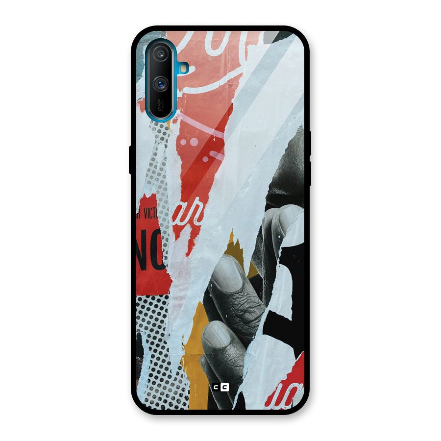 Fabulous Paper Cutout Glass Back Case for Realme C3