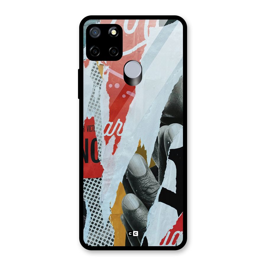 Fabulous Paper Cutout Glass Back Case for Realme Narzo 20