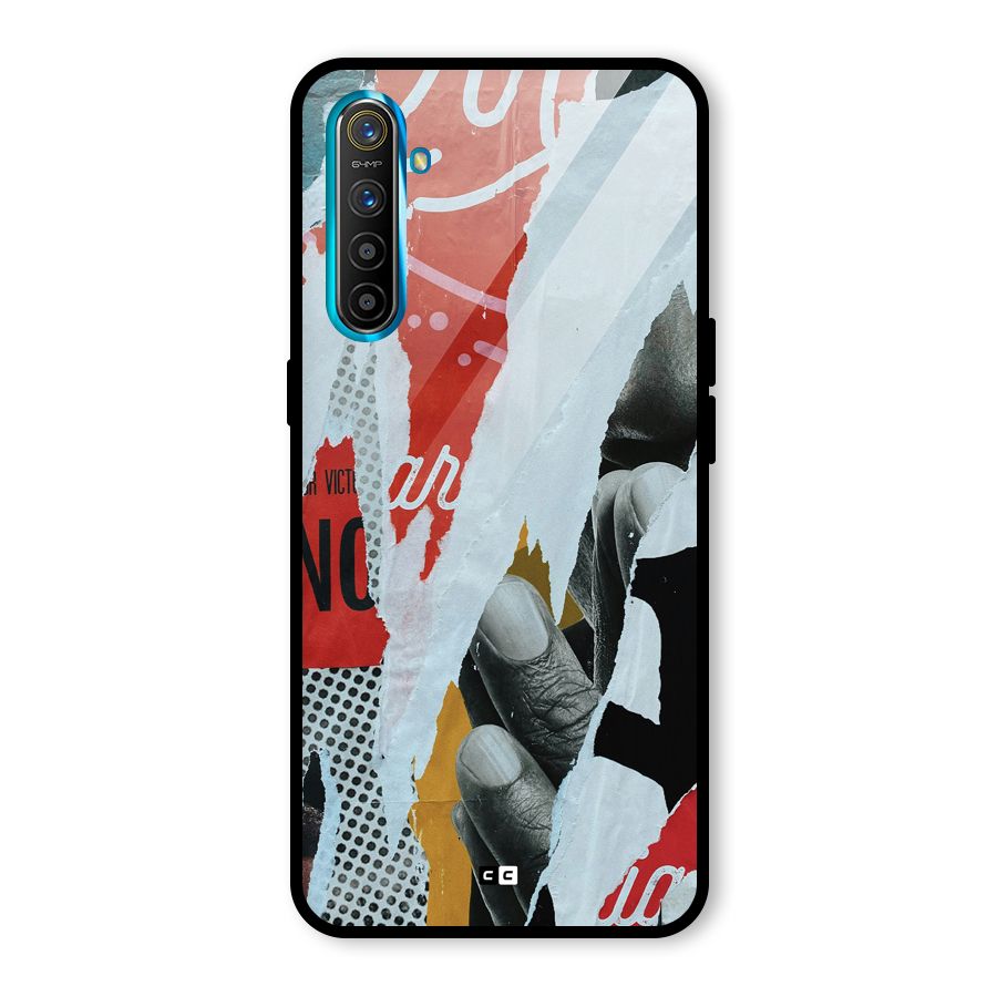 Fabulous Paper Cutout Glass Back Case for Realme XT