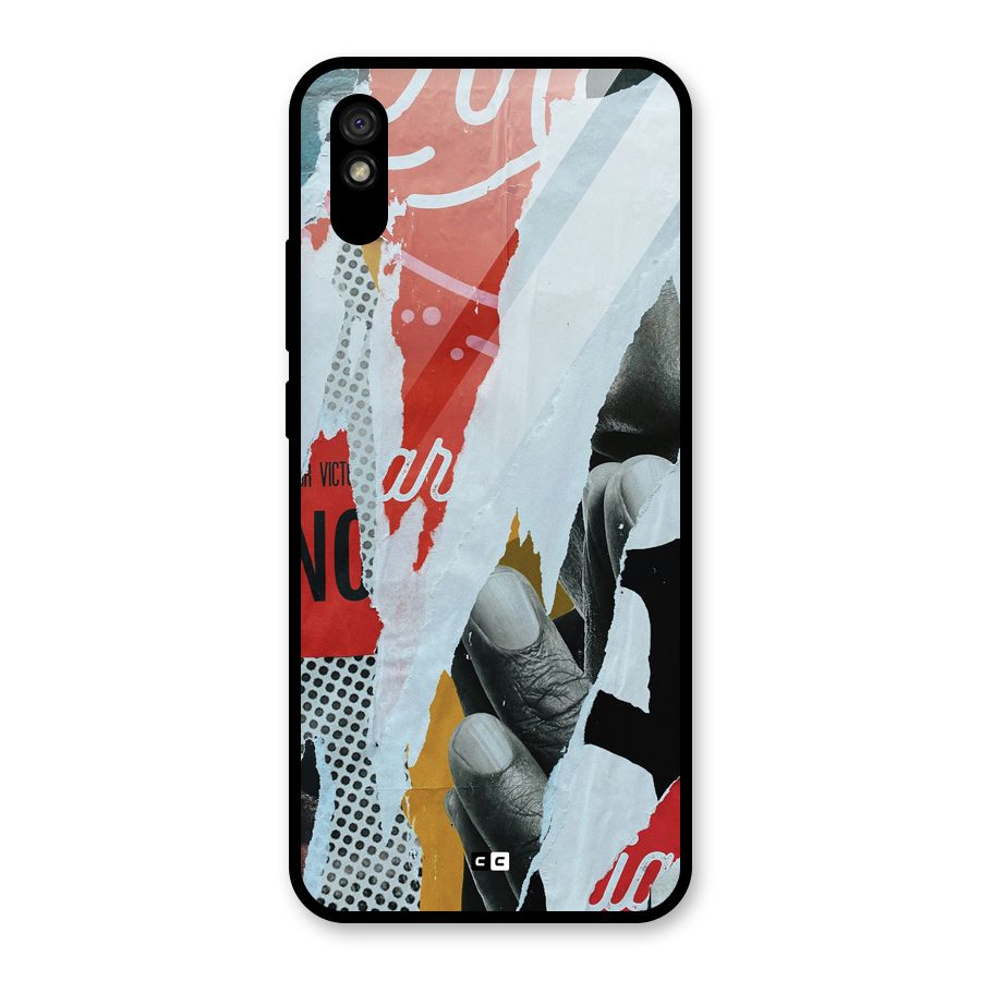 Fabulous Paper Cutout Glass Back Case for Redmi 9i