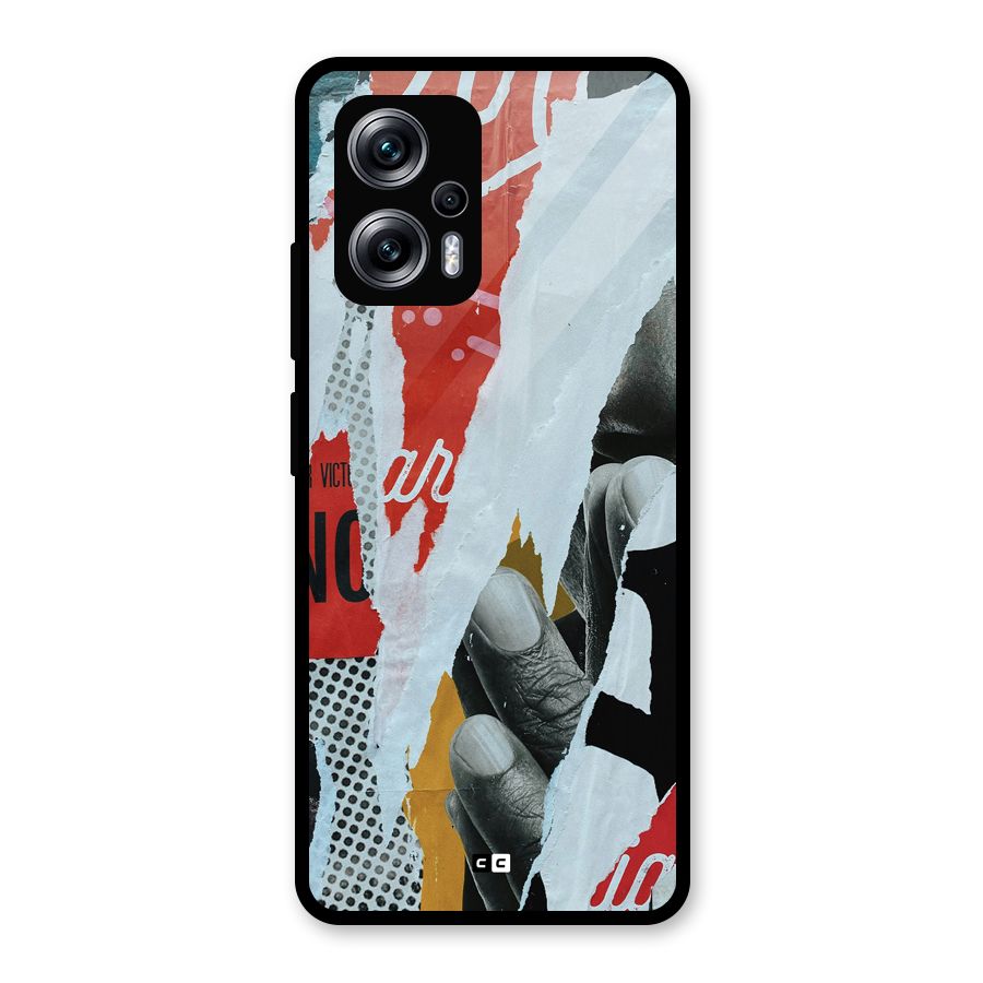 Fabulous Paper Cutout Glass Back Case for Redmi K50i