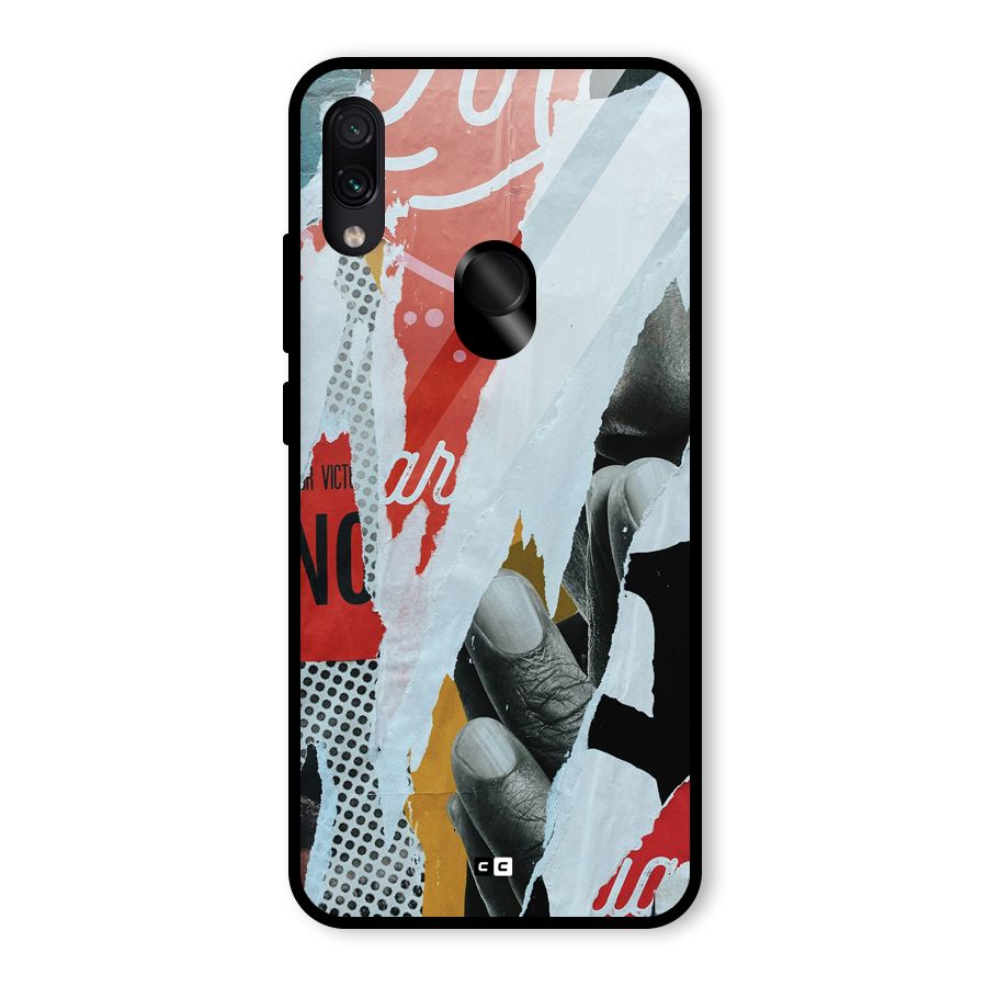 Fabulous Paper Cutout Glass Back Case for Redmi Note 7 Pro