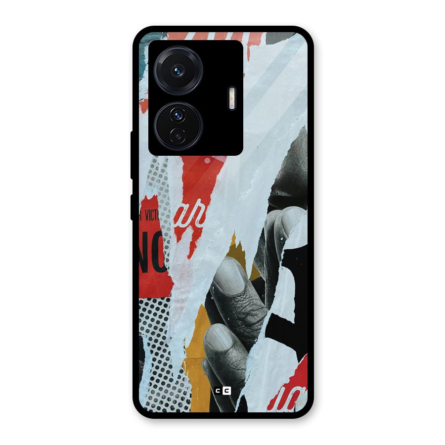 Fabulous Paper Cutout Glass Back Case for Vivo T1 Pro