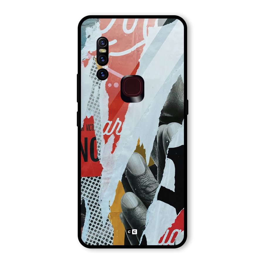 Fabulous Paper Cutout Glass Back Case for Vivo V15