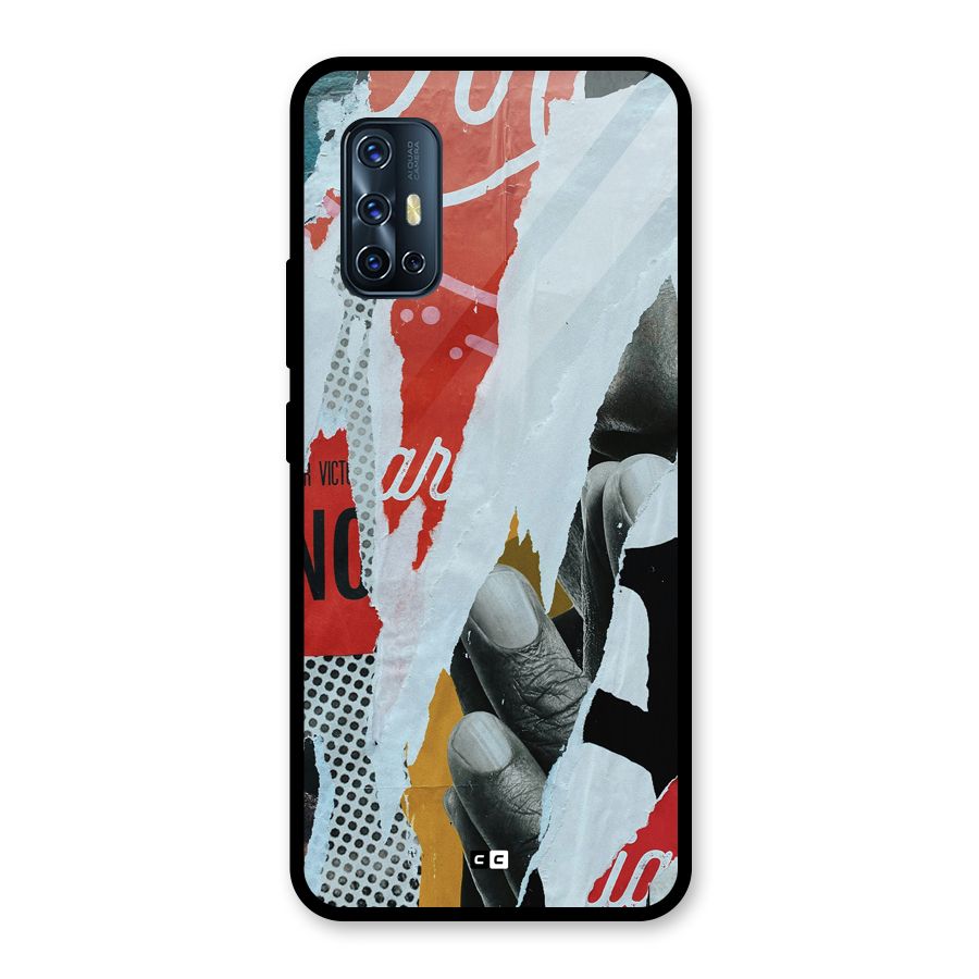 Fabulous Paper Cutout Glass Back Case for Vivo V17