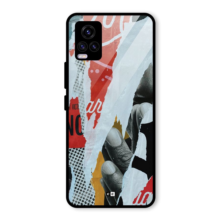 Fabulous Paper Cutout Glass Back Case for Vivo V20 2021