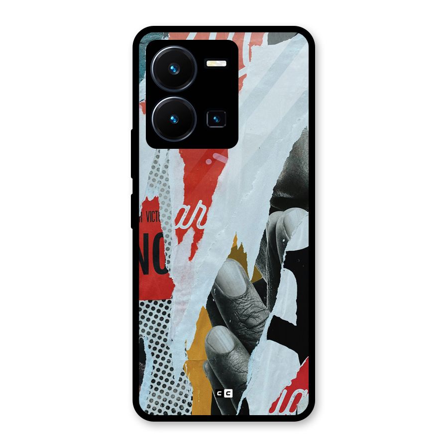 Fabulous Paper Cutout Glass Back Case for Vivo Y35
