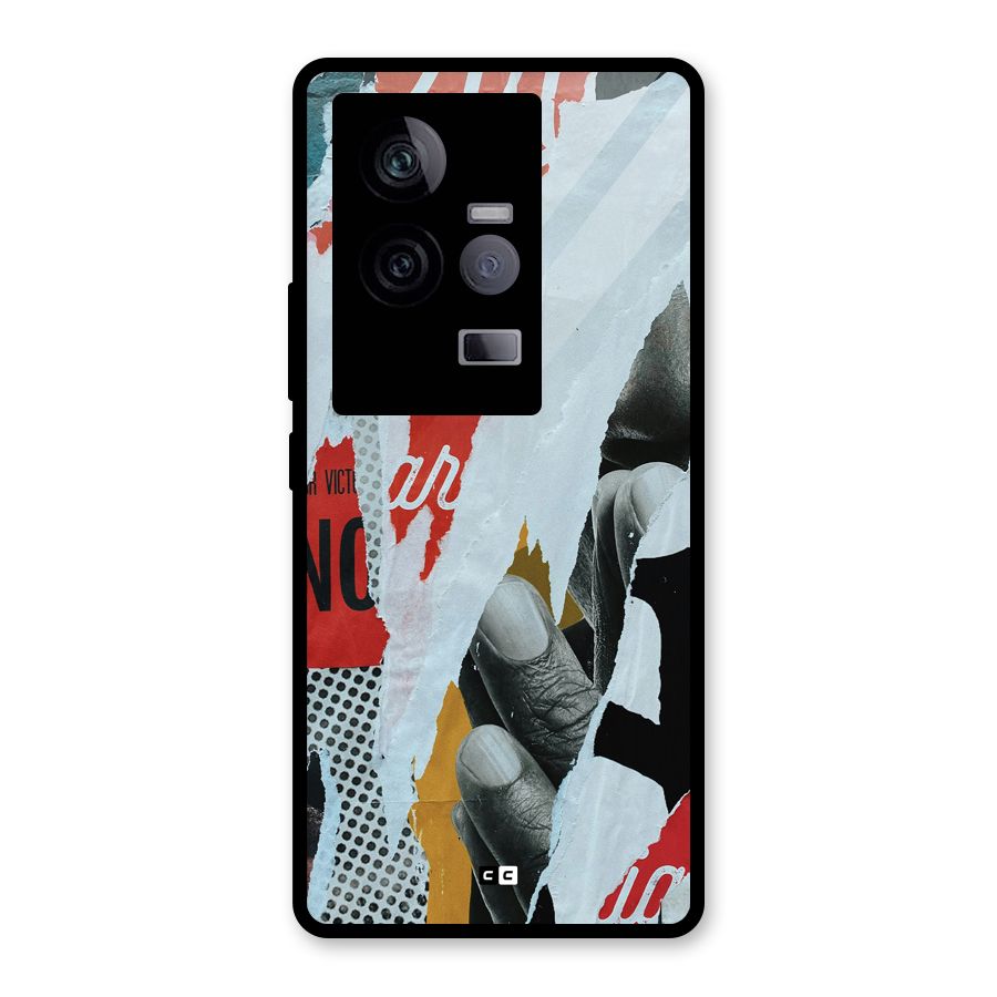 Fabulous Paper Cutout Glass Back Case for Vivo iQOO 11 5G