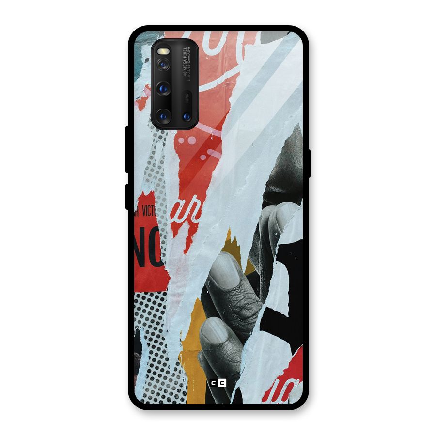 Fabulous Paper Cutout Glass Back Case for Vivo iQOO 3