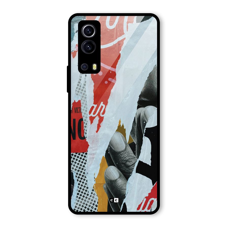 Fabulous Paper Cutout Glass Back Case for Vivo iQOO Z3