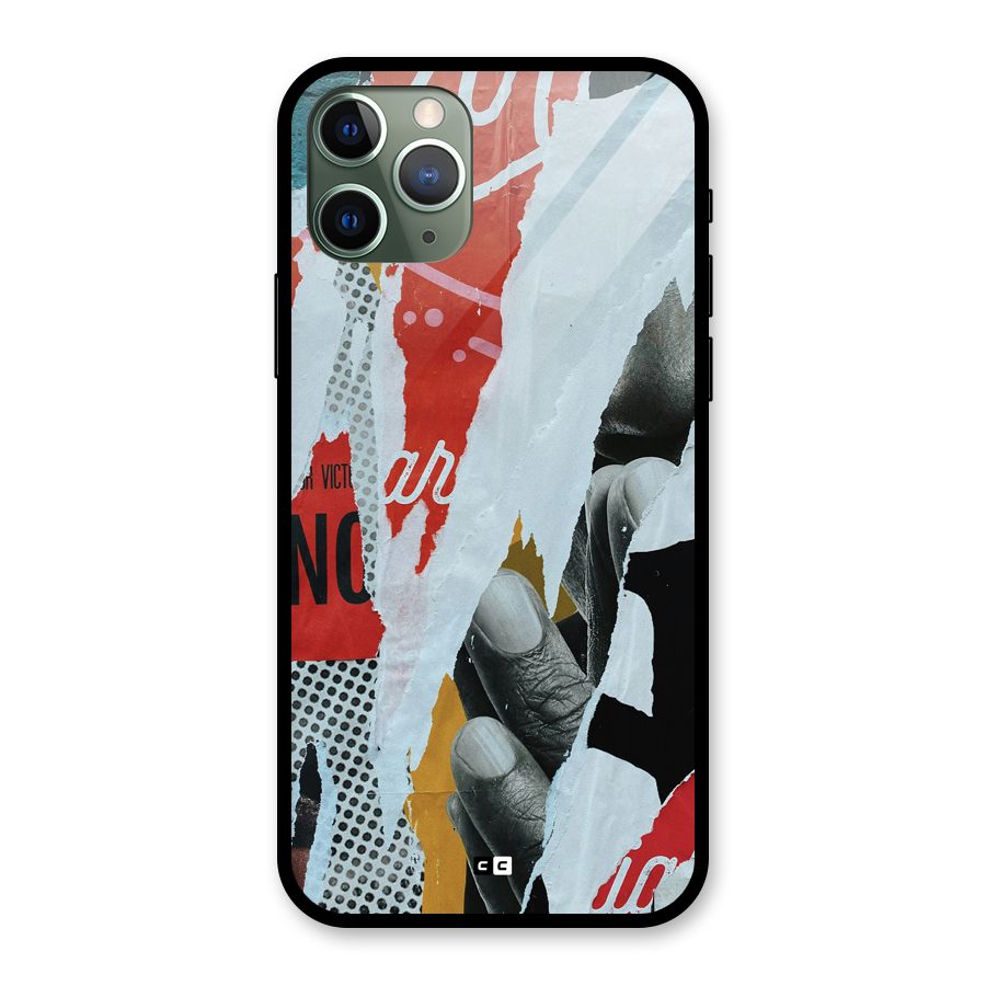Fabulous Paper Cutout Glass Back Case for iPhone 11 Pro