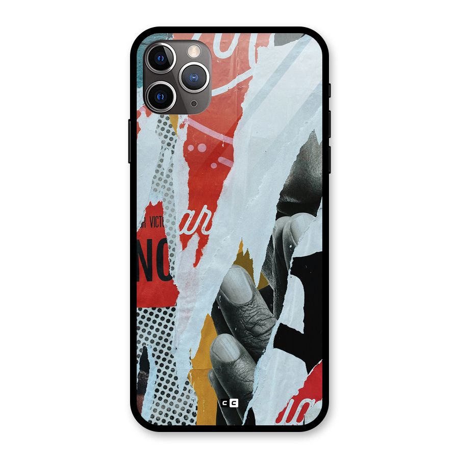 Fabulous Paper Cutout Glass Back Case for iPhone 11 Pro Max