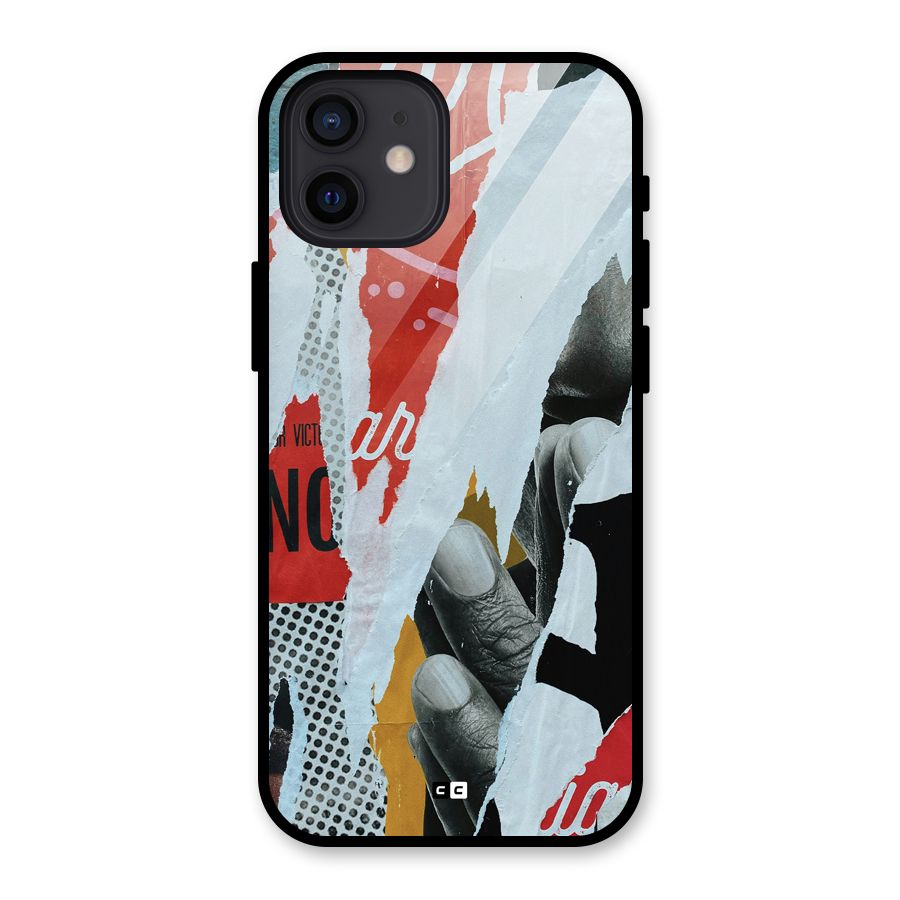 Fabulous Paper Cutout Glass Back Case for iPhone 12