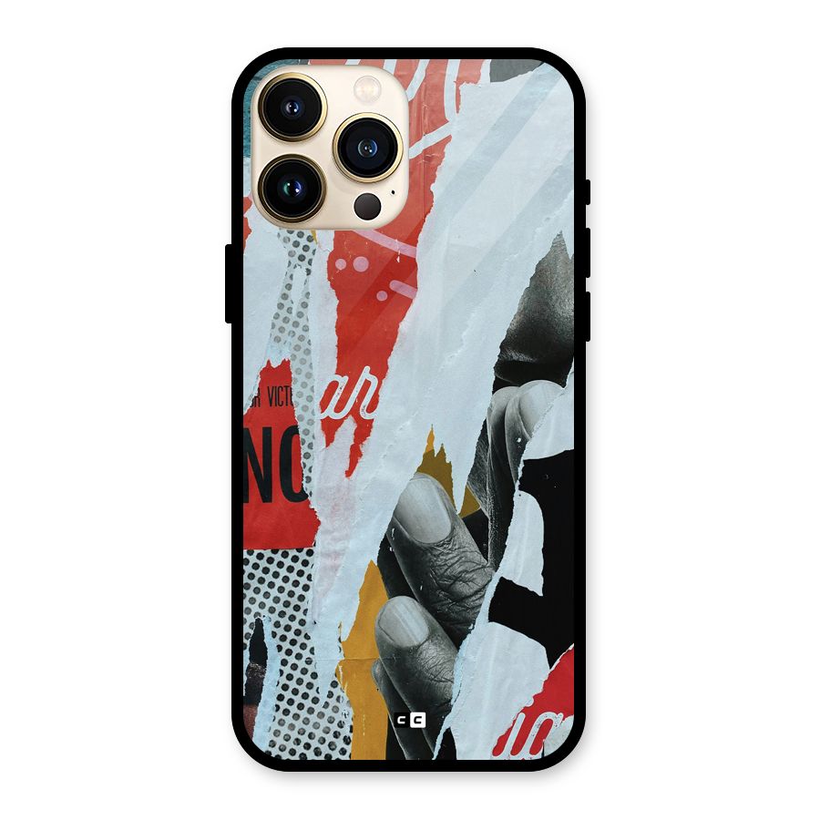 Fabulous Paper Cutout Glass Back Case for iPhone 13 Pro Max