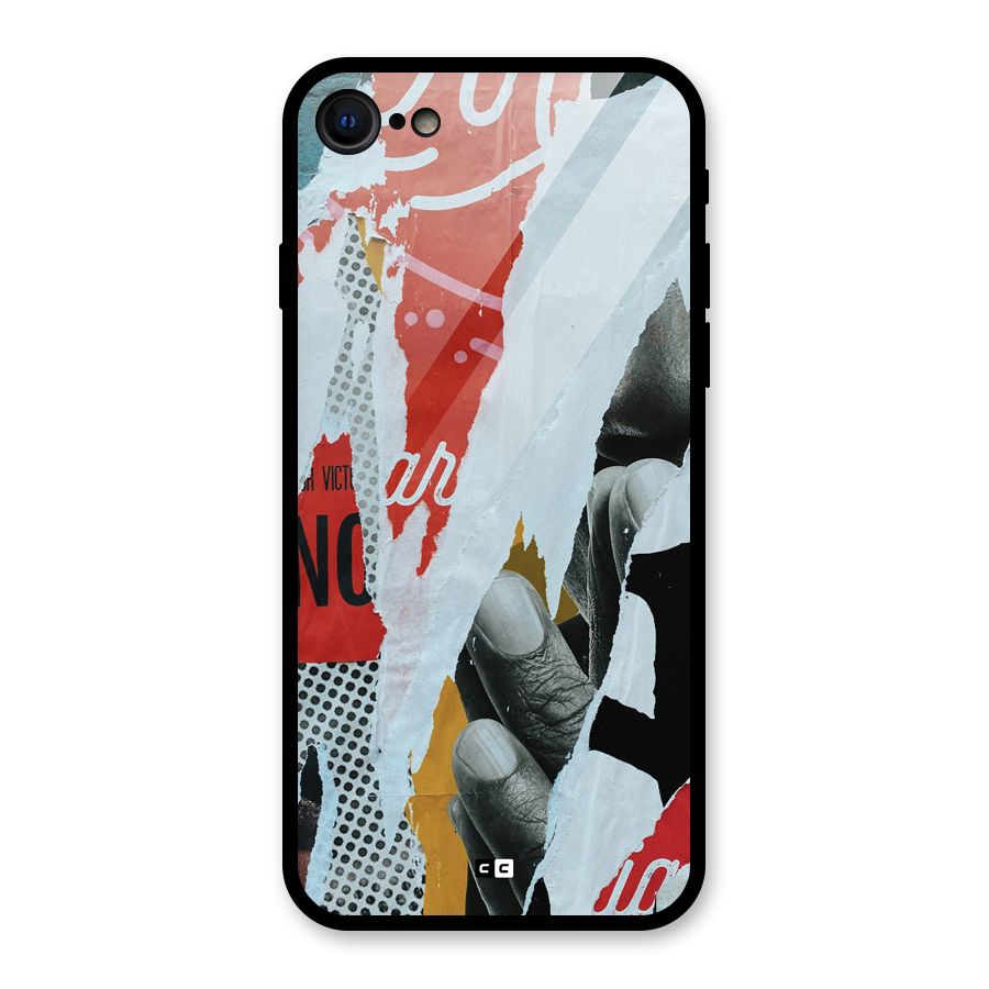 Fabulous Paper Cutout Glass Back Case for iPhone 7