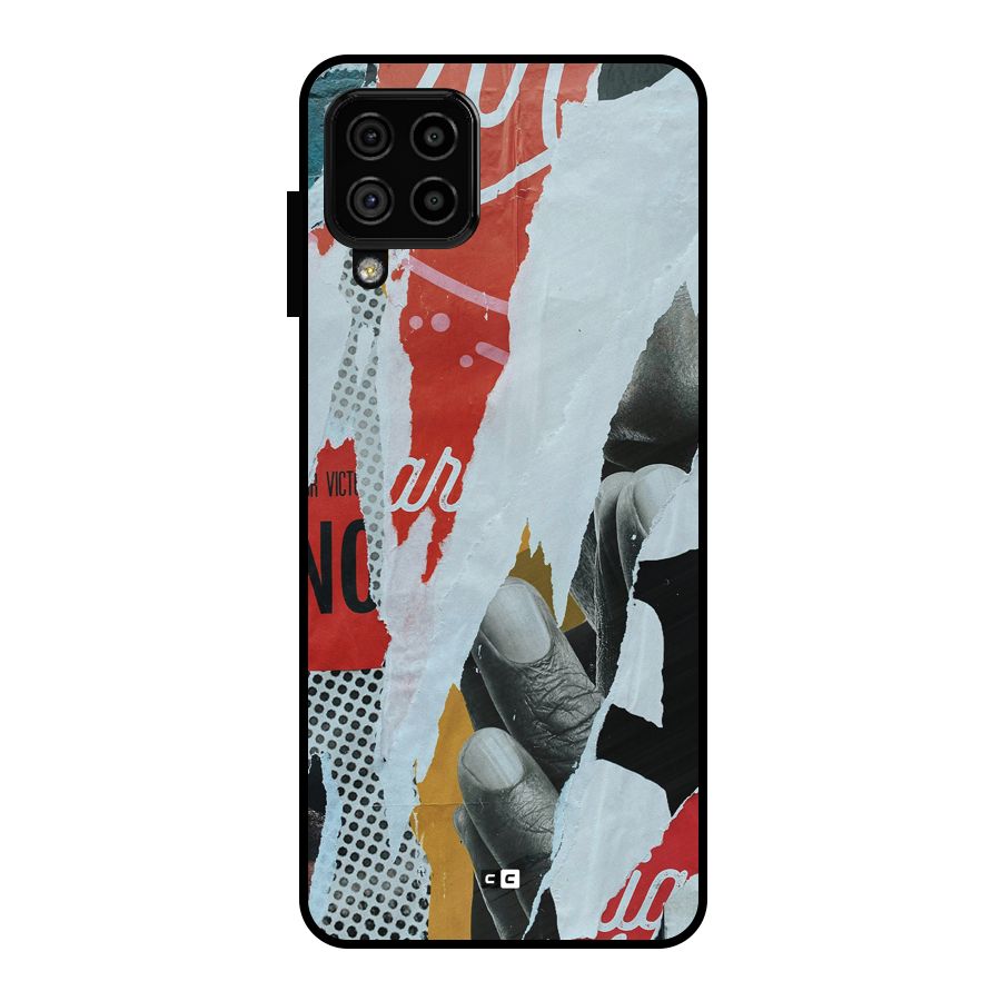 Fabulous Paper Cutout Metal Back Case for Galaxy A22 4G