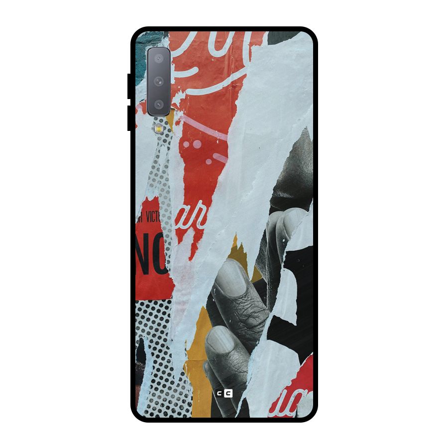 Fabulous Paper Cutout Metal Back Case for Galaxy A7 (2018)