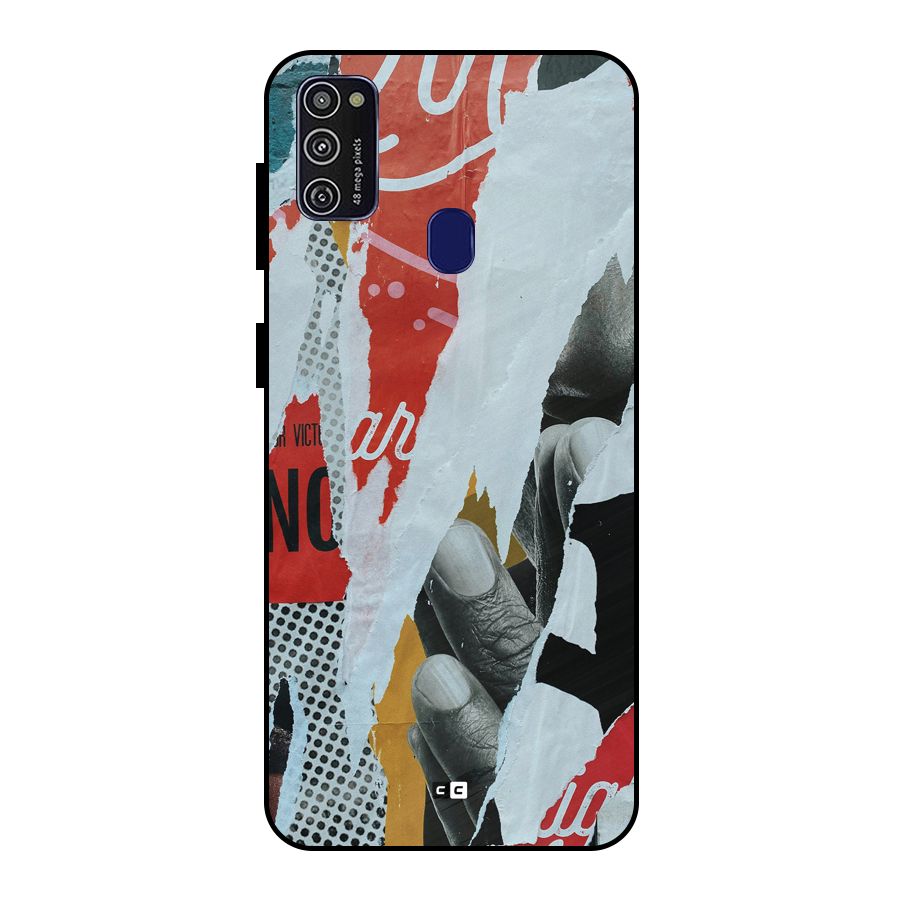 Fabulous Paper Cutout Metal Back Case for Galaxy M21