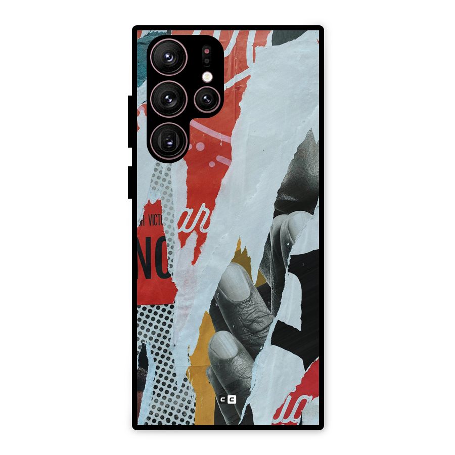 Fabulous Paper Cutout Metal Back Case for Galaxy S22 Ultra 5G