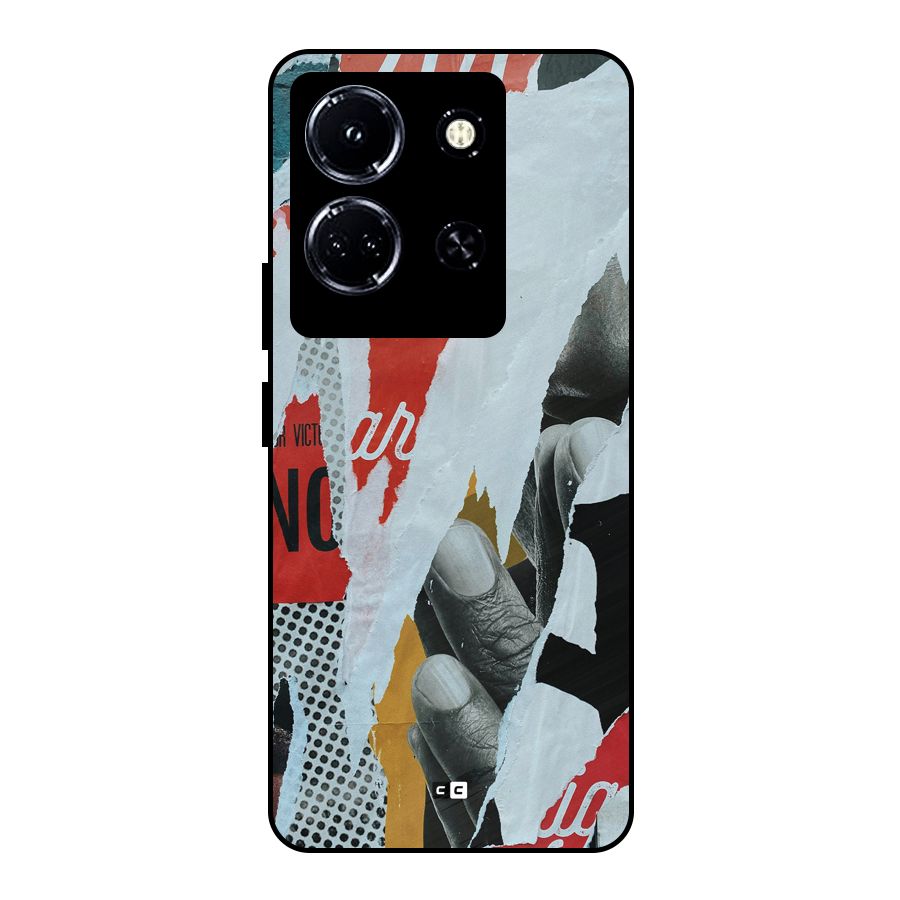 Fabulous Paper Cutout Metal Back Case for Infinix Note 30 5G