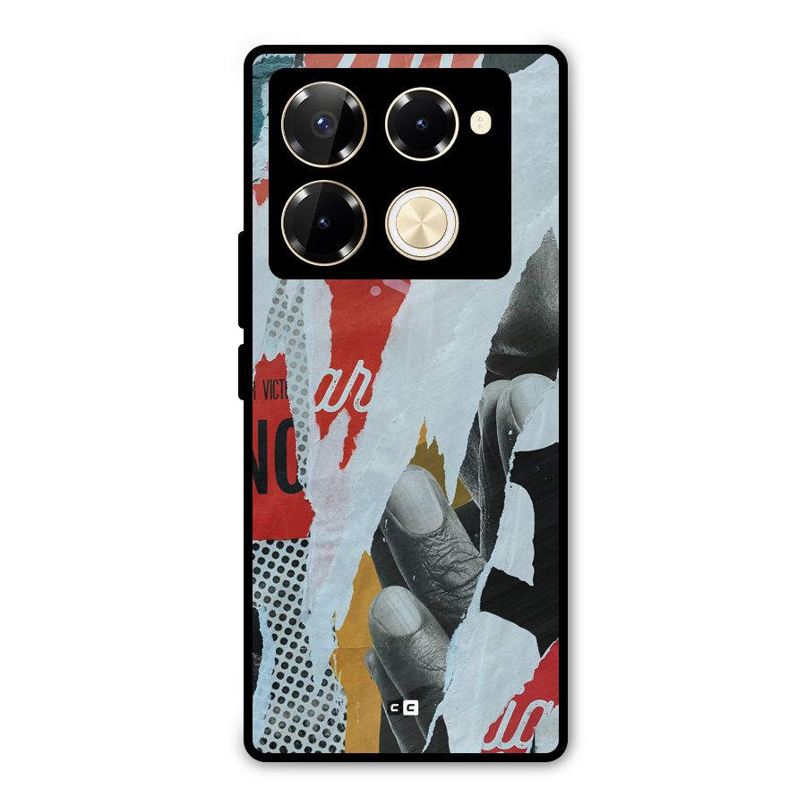 Fabulous Paper Cutout Metal Back Case for Infinix Note 40 Pro