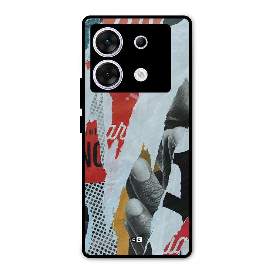 Fabulous Paper Cutout Metal Back Case for Infinix Zero 30 5G