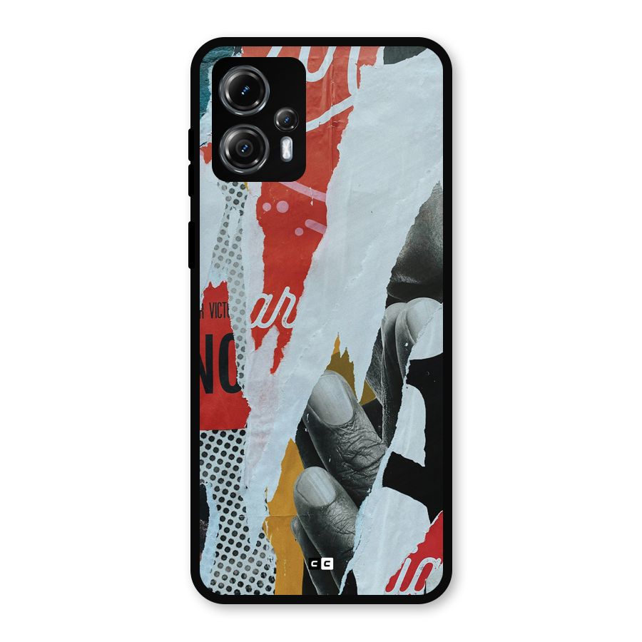 Fabulous Paper Cutout Metal Back Case for Moto G13