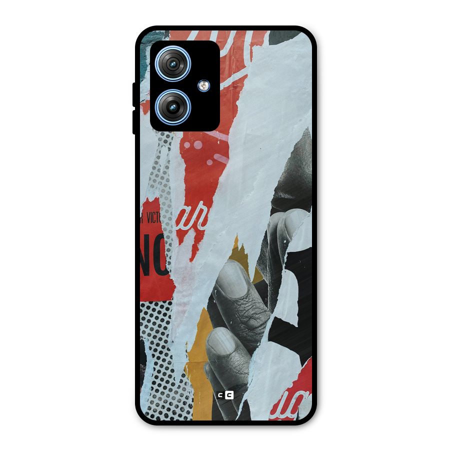 Fabulous Paper Cutout Metal Back Case for Moto G54