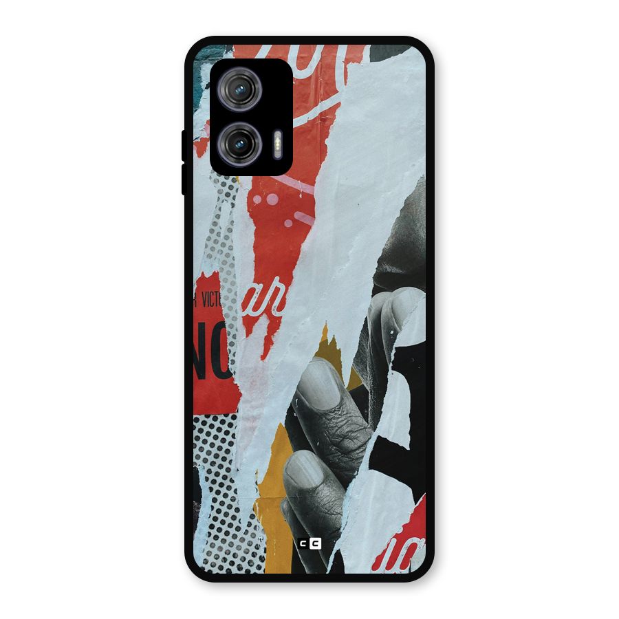 Fabulous Paper Cutout Metal Back Case for Moto G73