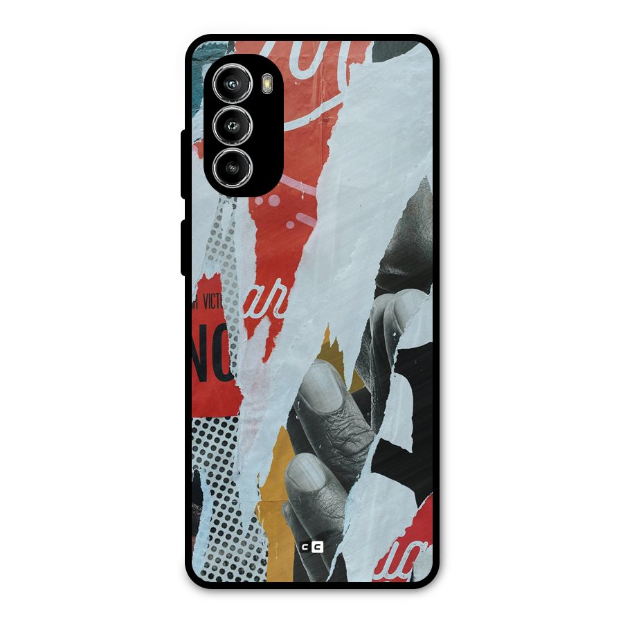Fabulous Paper Cutout Metal Back Case for Moto G82