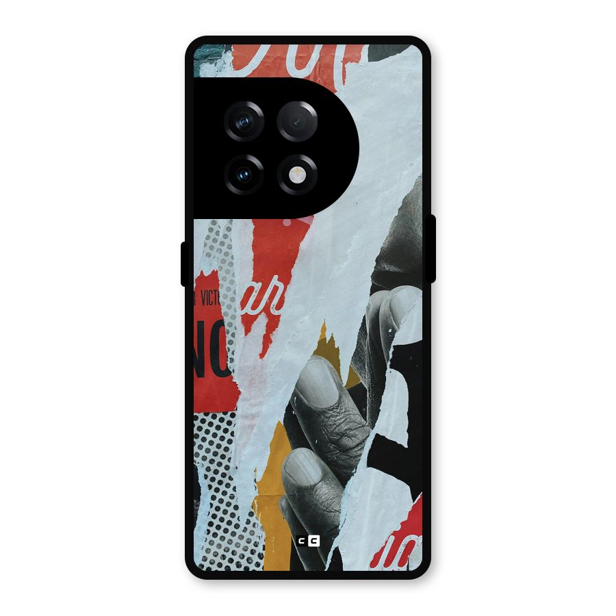 Fabulous Paper Cutout Metal Back Case for OnePlus 11R